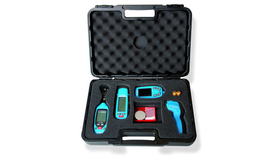 Test kit for physical properties of paint and coatings